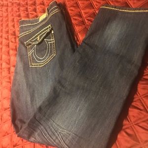 Blue jeans with color stitching, no tag never worn